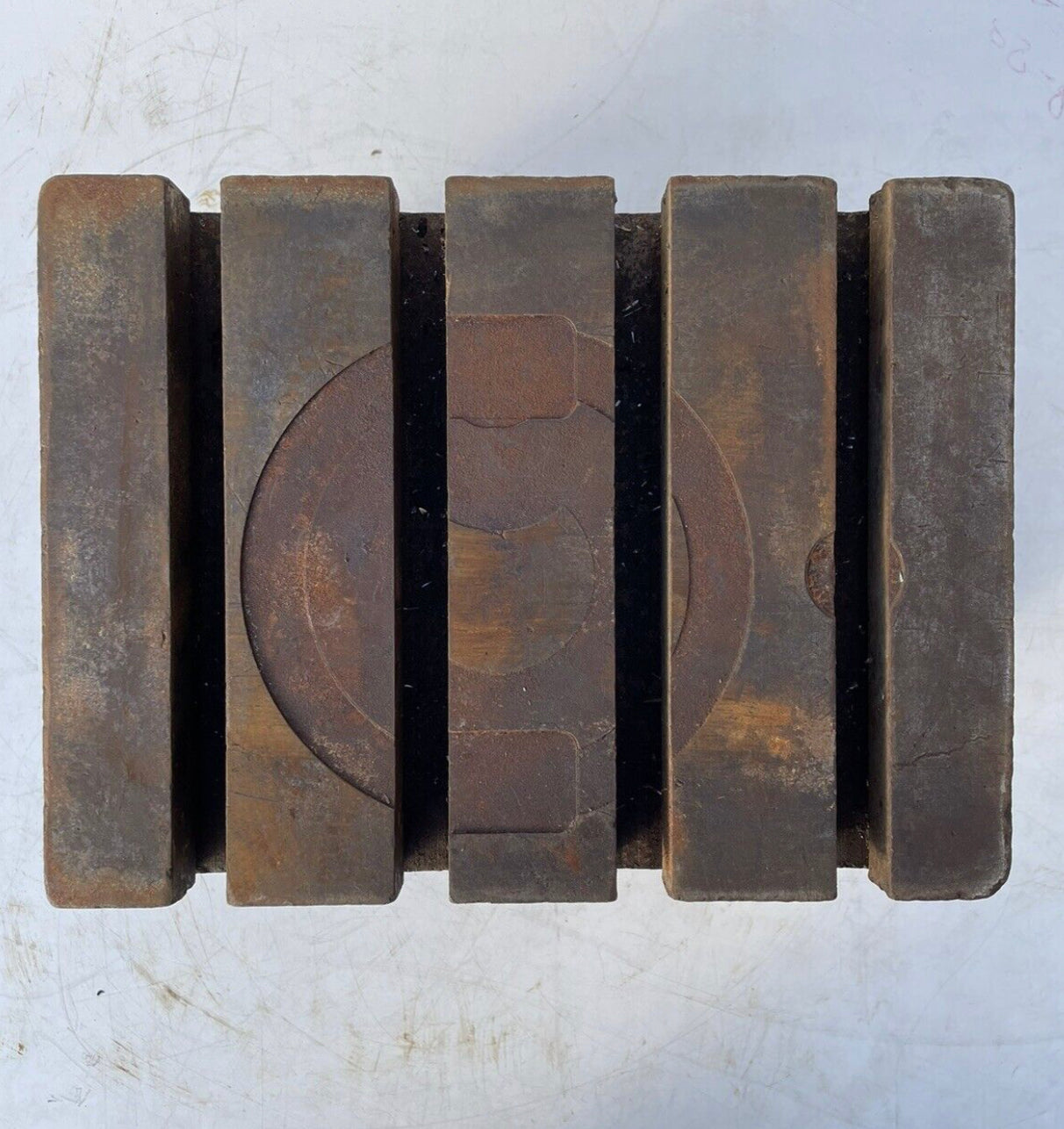 Cast Iron T Slotted Cube Box Milling - 25CM x 30CM x 23CM 48kg