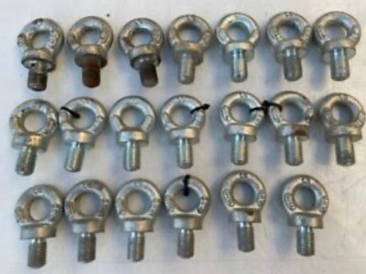 M16 GALVANISED LIFTING EYE BOLT NUT GALVANIC ZINC MALE METRIC x 10