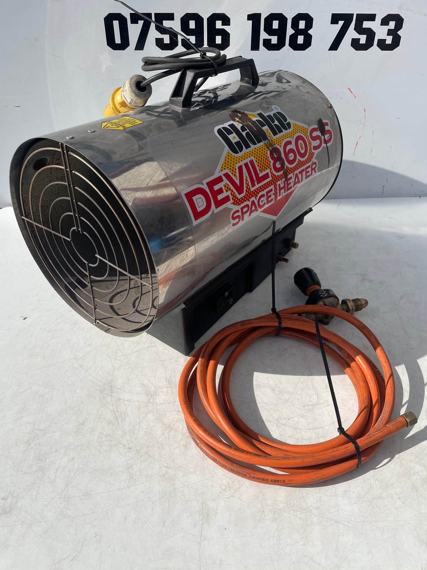 Clarke Devil 860 SS Propane Space Heater - 110volt