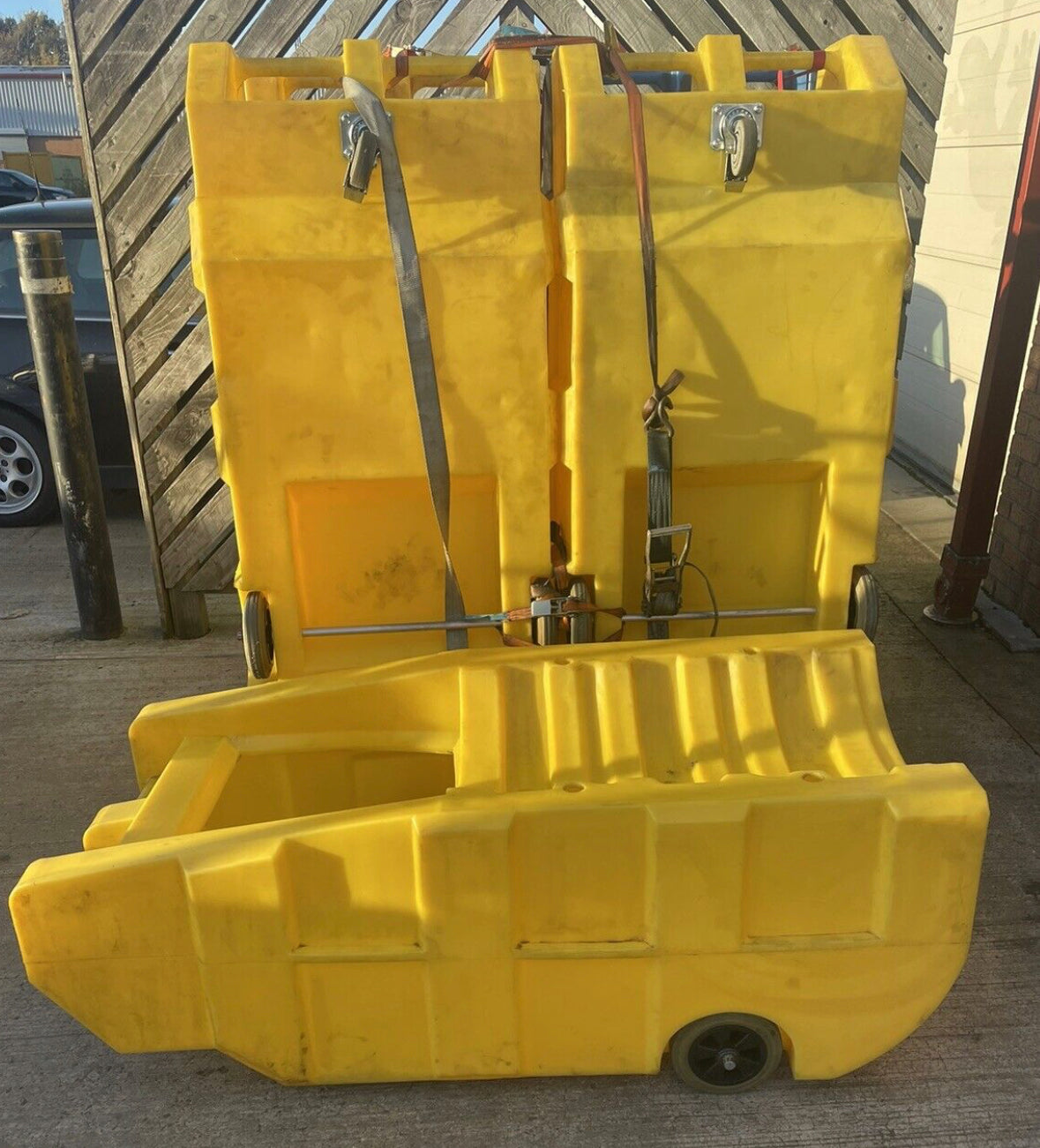 2x Oil Drum Dispensing Mobile Cart-Barrel Bund - 2x Sent On 1 Pallet