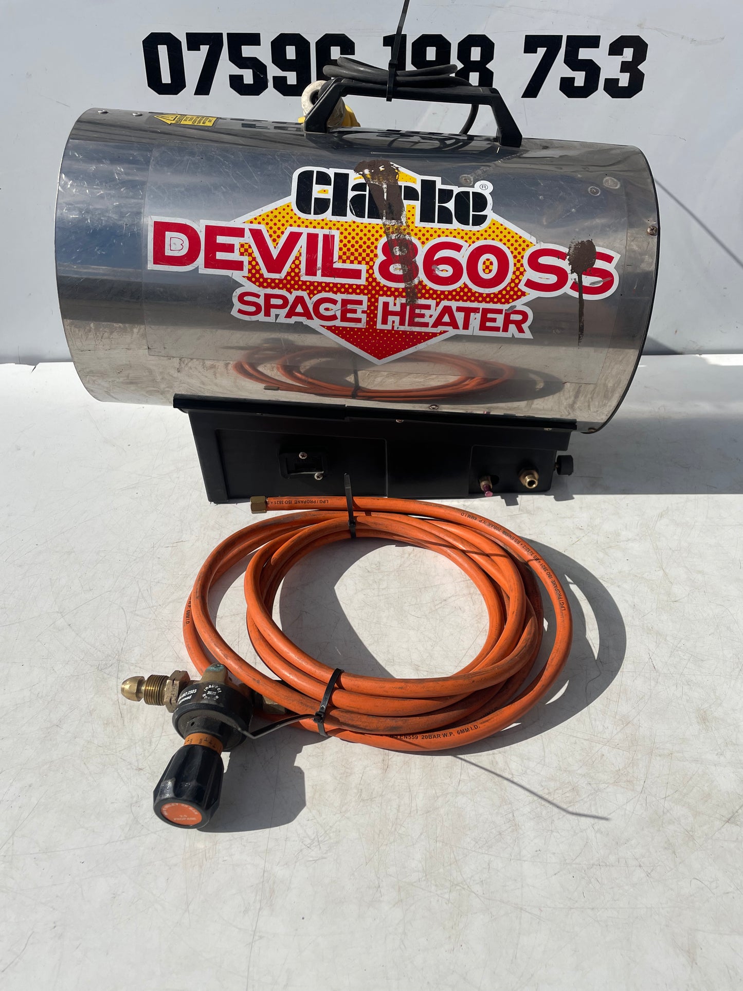 Clarke Devil 860 SS Propane Space Heater - 110volt