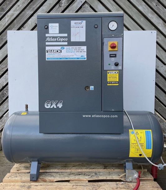 ATLAS COPCO GX4 Rotary Screw Compressor - 200 Litre