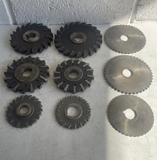 1” 1/4 HSS Horizontal Milling Cutters X9 Job Lot