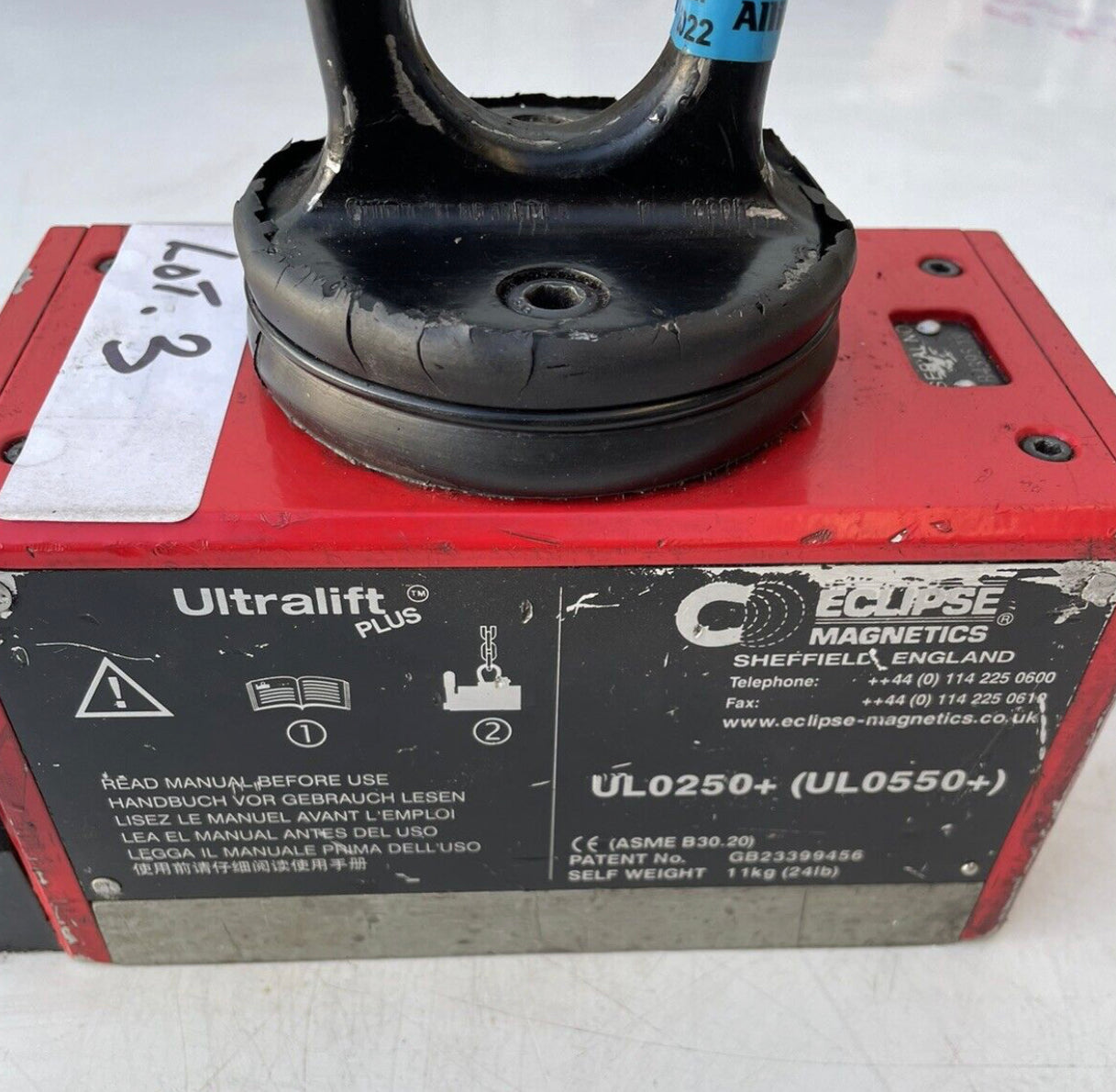 Eclipse Ultralift UL0250+ Lifting Magnet 250kg