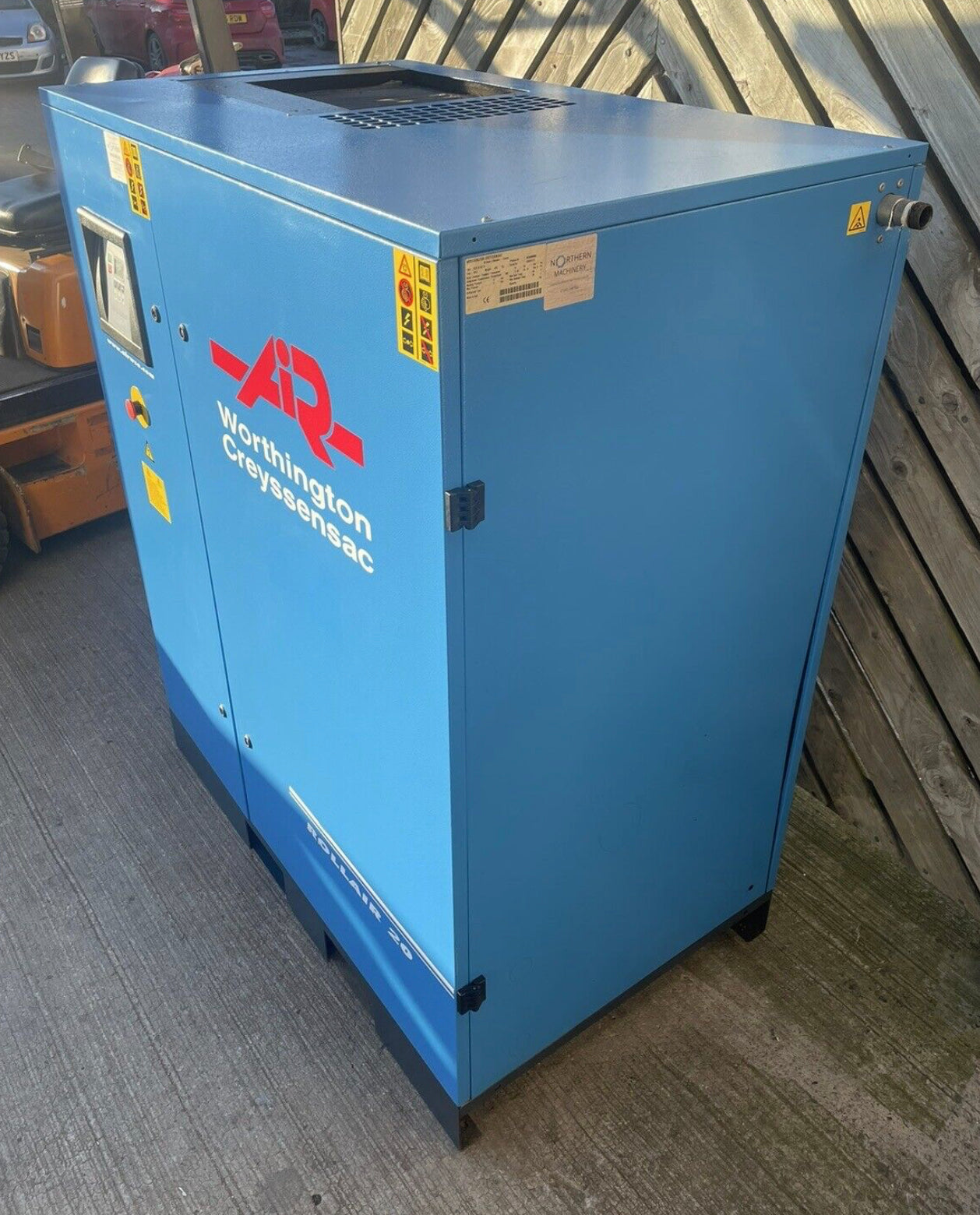 Worthington Creyssensac Rollair 20 screw compressor 20 HP-95CFM Atlas Copco HPC