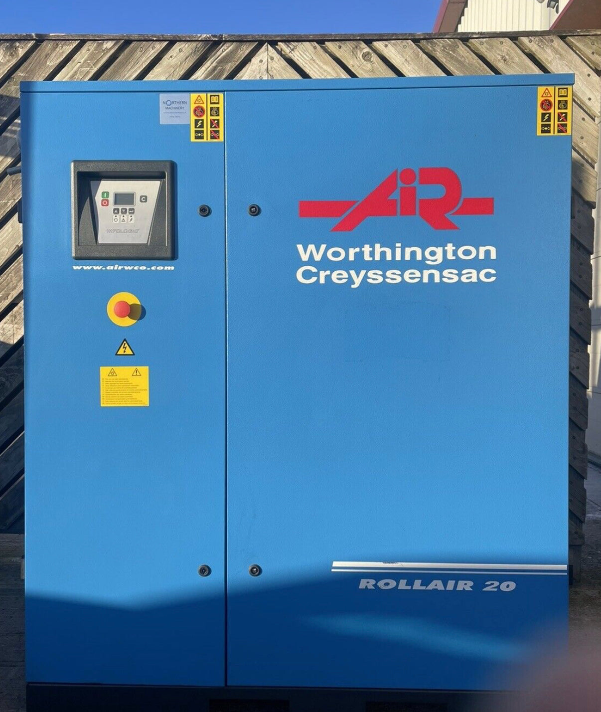 Worthington Creyssensac Rollair 20 screw compressor 20 HP-95CFM Atlas Copco HPC