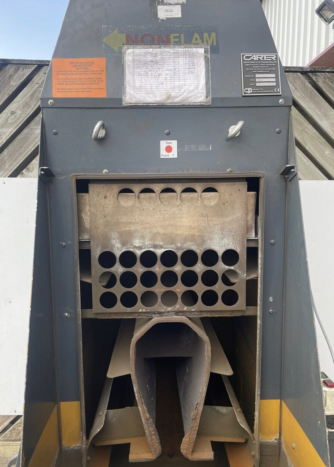 Industrial Dust Extractor For Metal - Carter Environmental W80 NON FLAME - Water