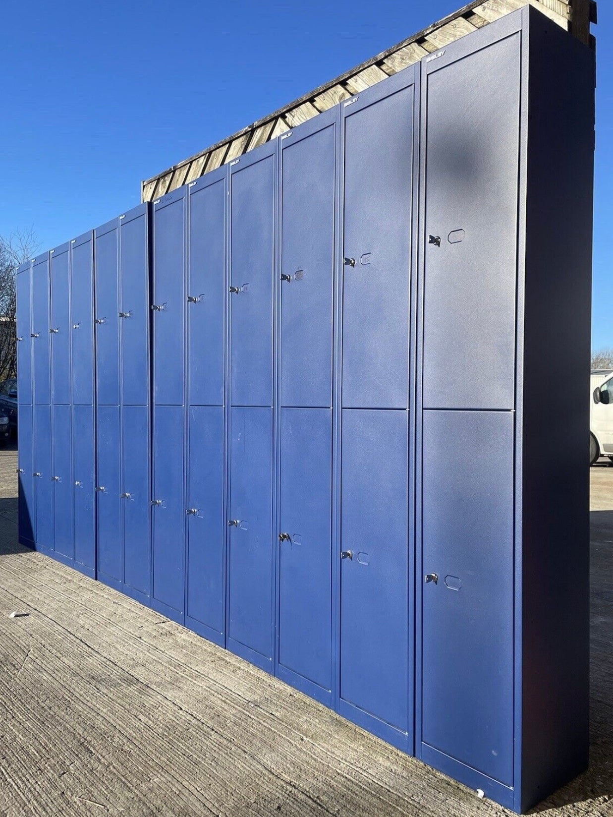 12 x Bisley 2 Door Lockers