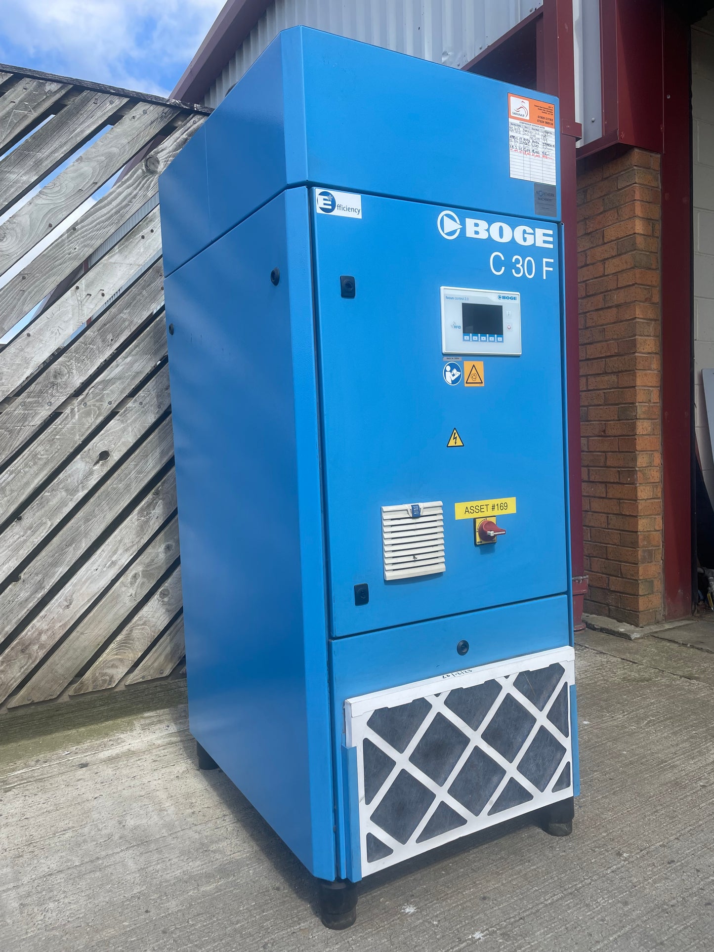 Screw Compressor Boge C30 F - LOW HOURS - Very Clean - Workshop Engineering