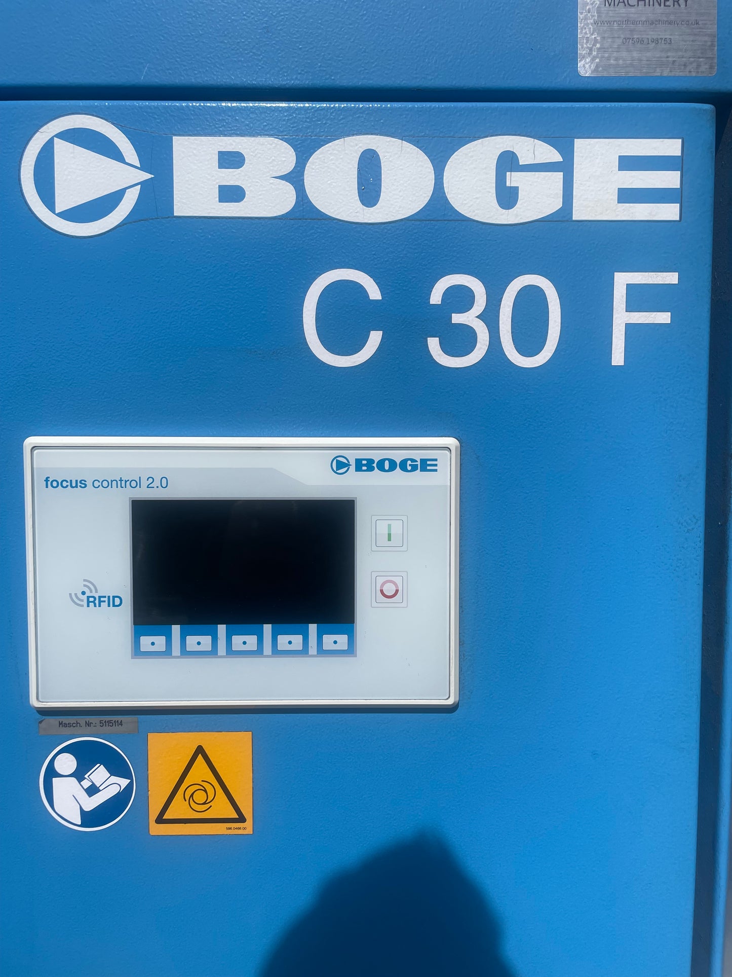 Screw Compressor Boge C30 F - LOW HOURS - Very Clean - Workshop Engineering