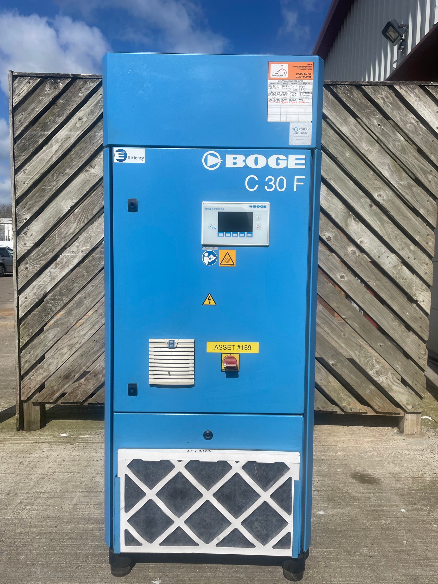 Screw Compressor Boge C30 F - LOW HOURS - Very Clean - Workshop Engineering