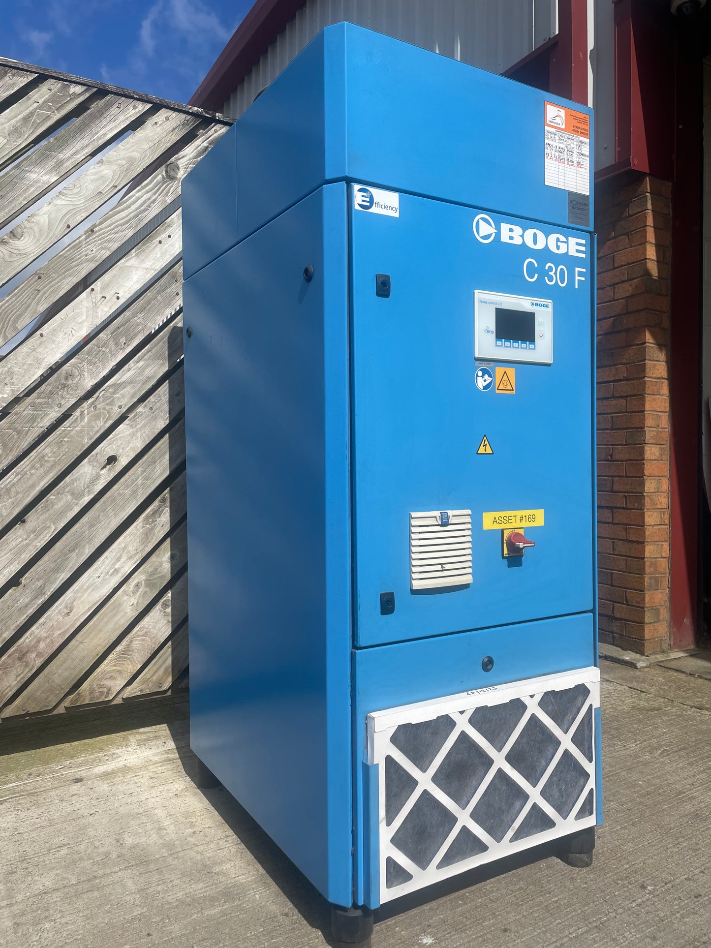 Screw Compressor Boge C30 F - LOW HOURS - Very Clean - Workshop Engineering