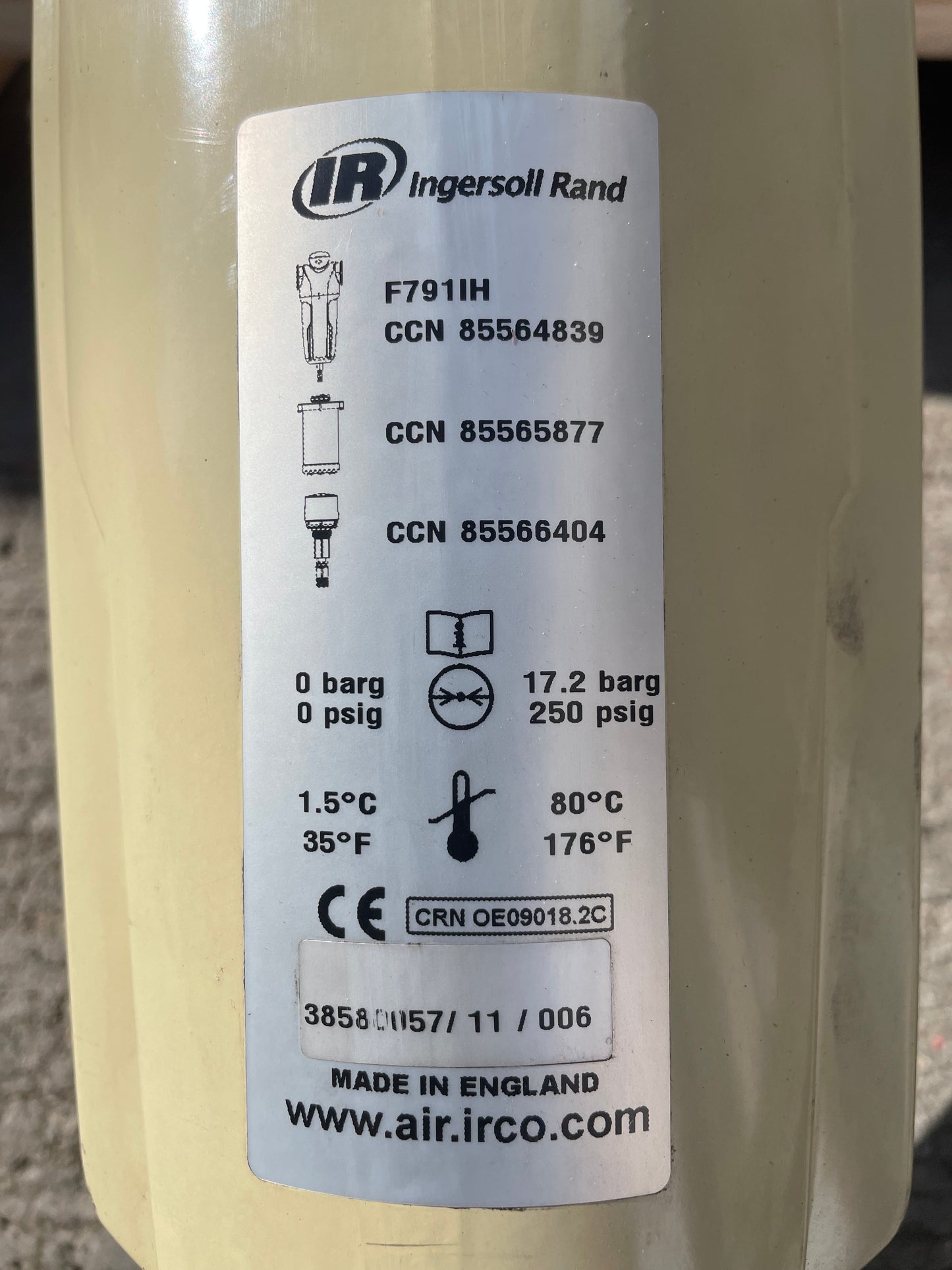 Ingersoll Rand Refridgerant Compressed Air Dryer DA130IN-A   (2022) 700cfm