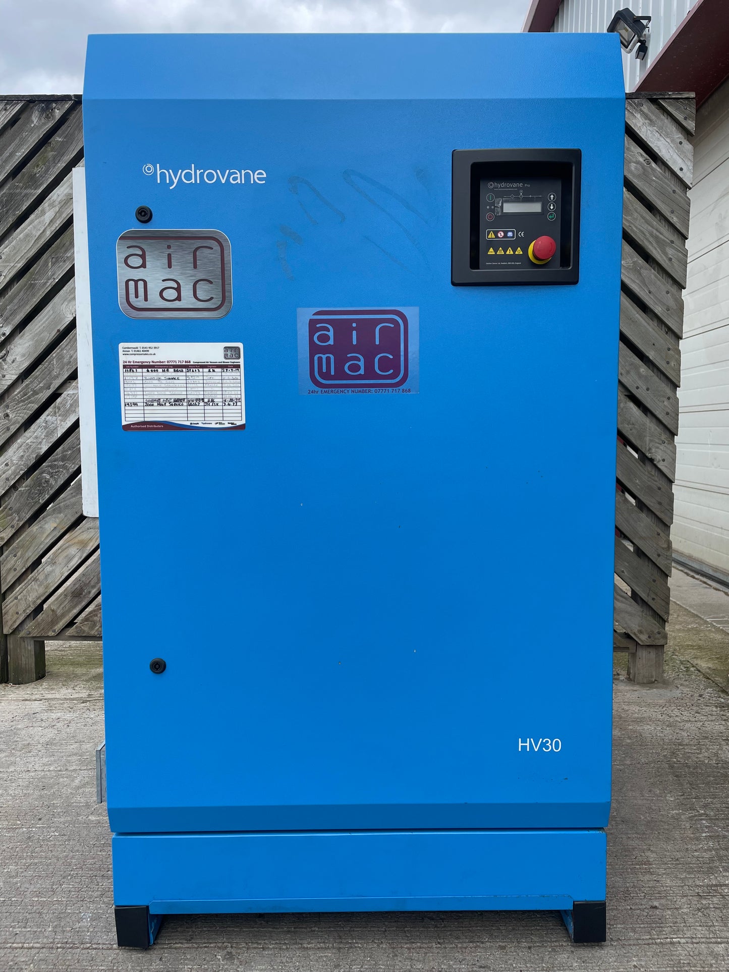 Hydrovane HV30 air compressor HYDROVANE PRO 30KW 176cfm