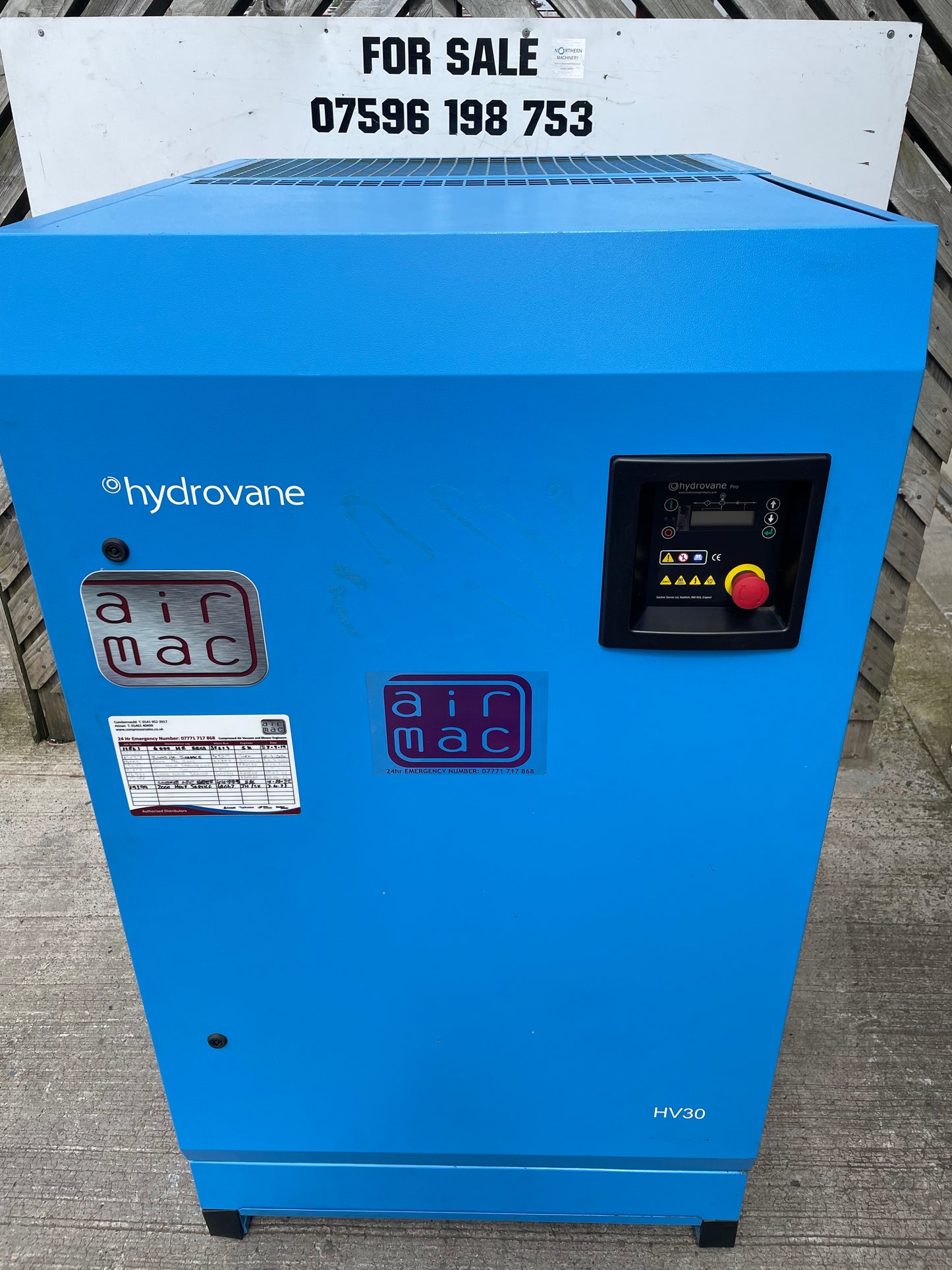 Hydrovane HV30 air compressor HYDROVANE PRO 30KW 176cfm