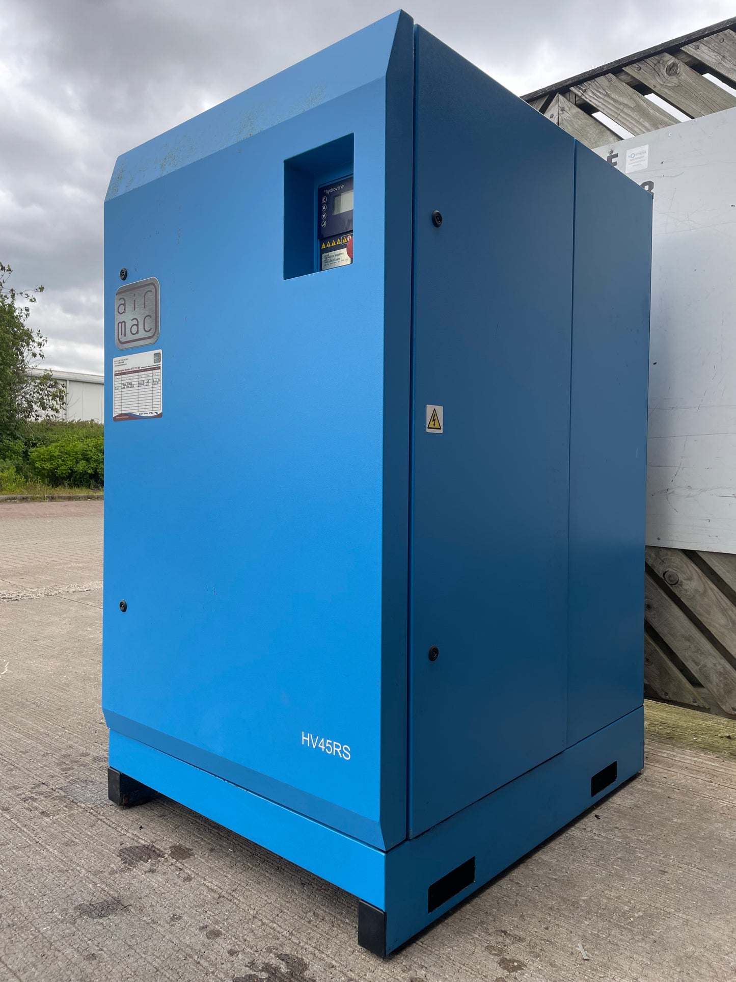 Hydrovane HV45RS 45KW  267cfm  Air Compressor-SERVICE HISTORY- Grit Blasting