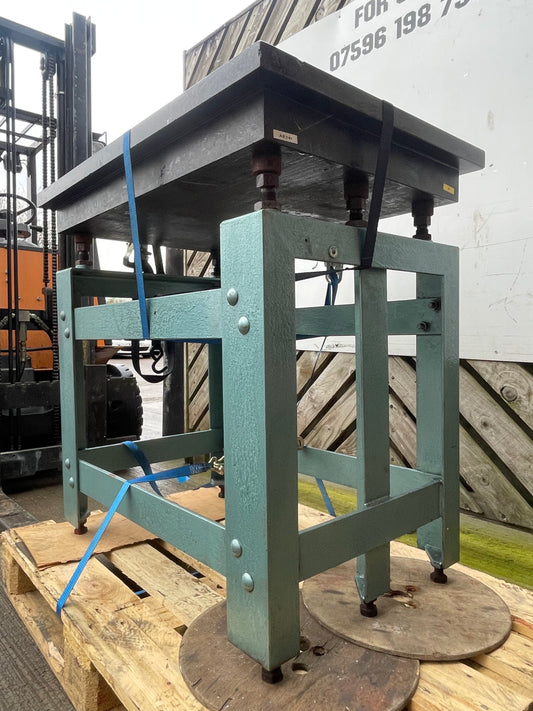 Granite Surface Table mounted on adjustable stand - Engineers surface plate