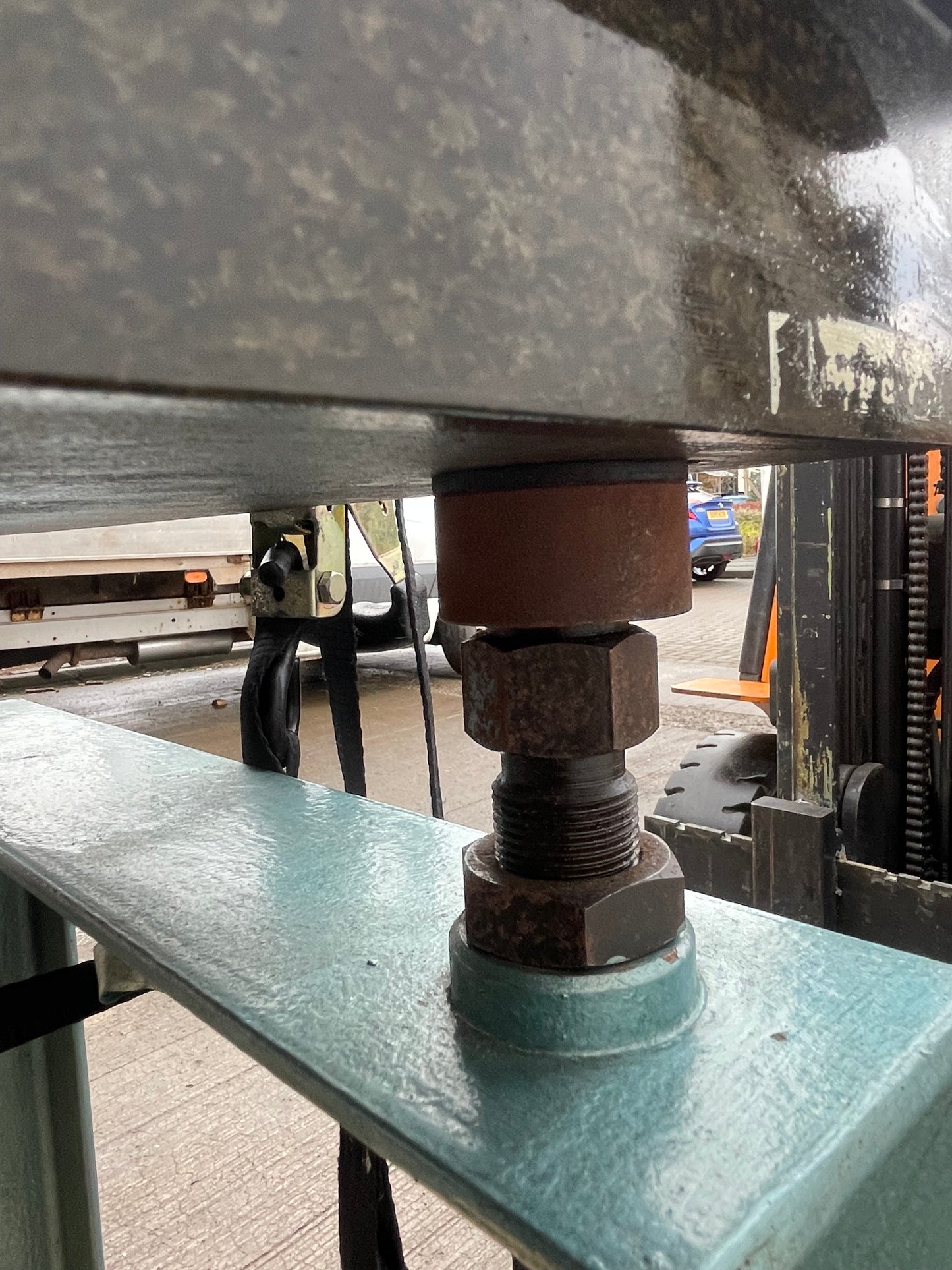 Granite Surface Table mounted on adjustable stand - Engineers surface plate