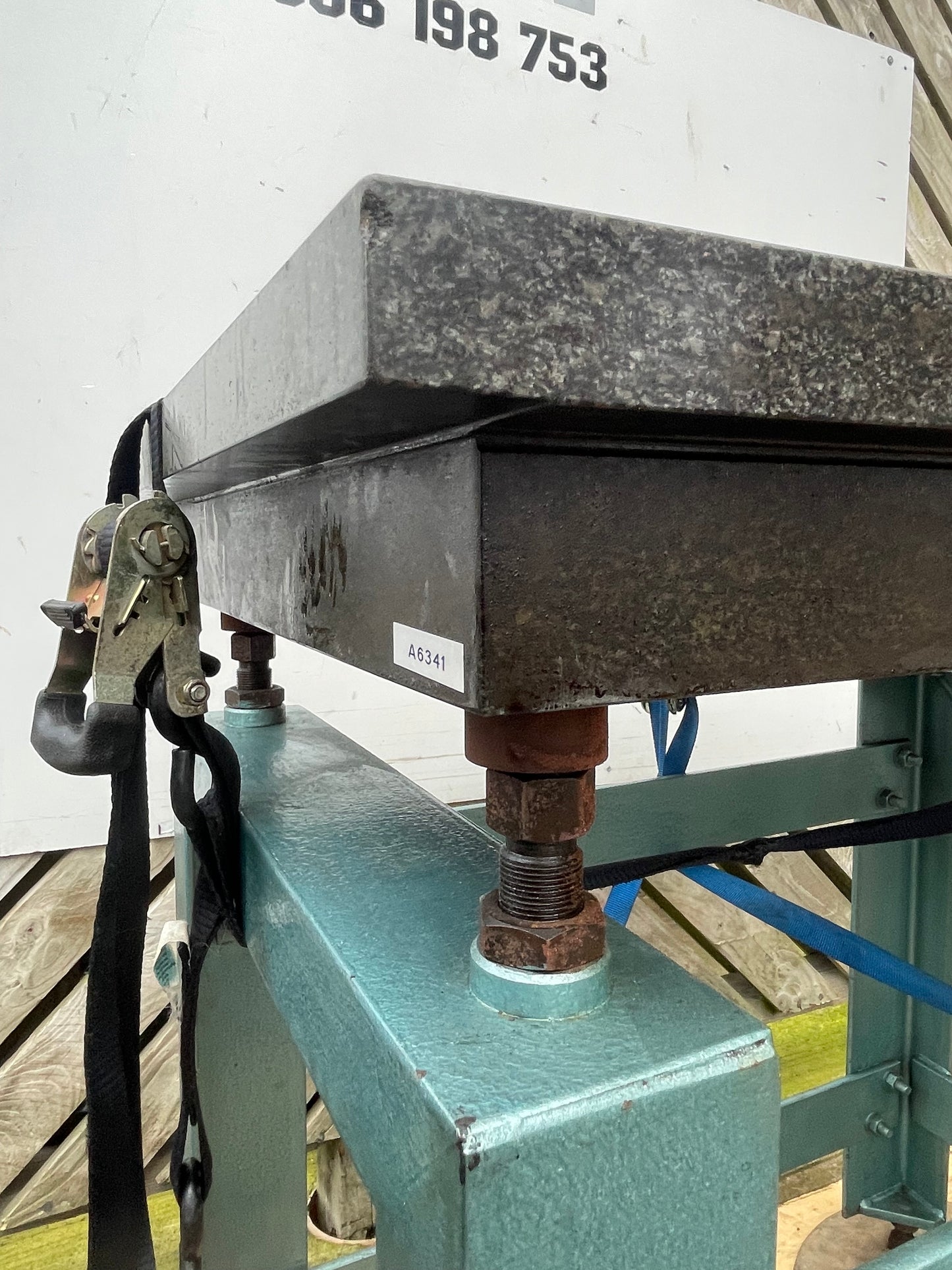 Granite Surface Table mounted on adjustable stand - Engineers surface plate