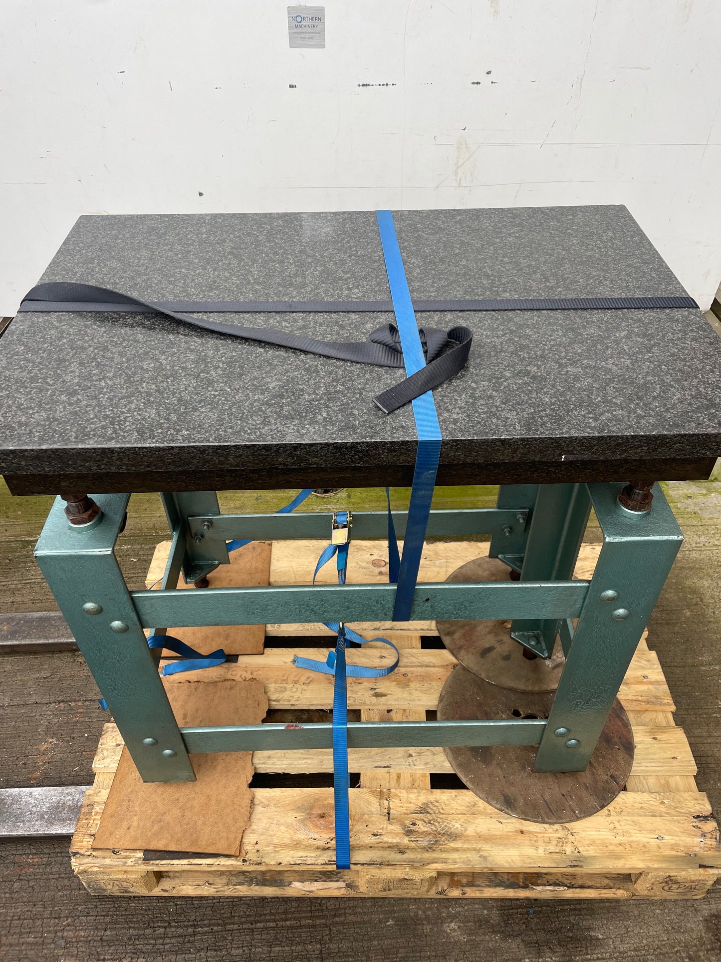 Granite Surface Table mounted on adjustable stand - Engineers surface plate