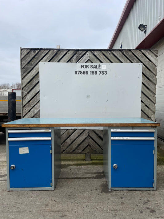 Industrial WorkBench with Multi Drawer Tool Cabinet - Engineering Cupboard ( 2 )