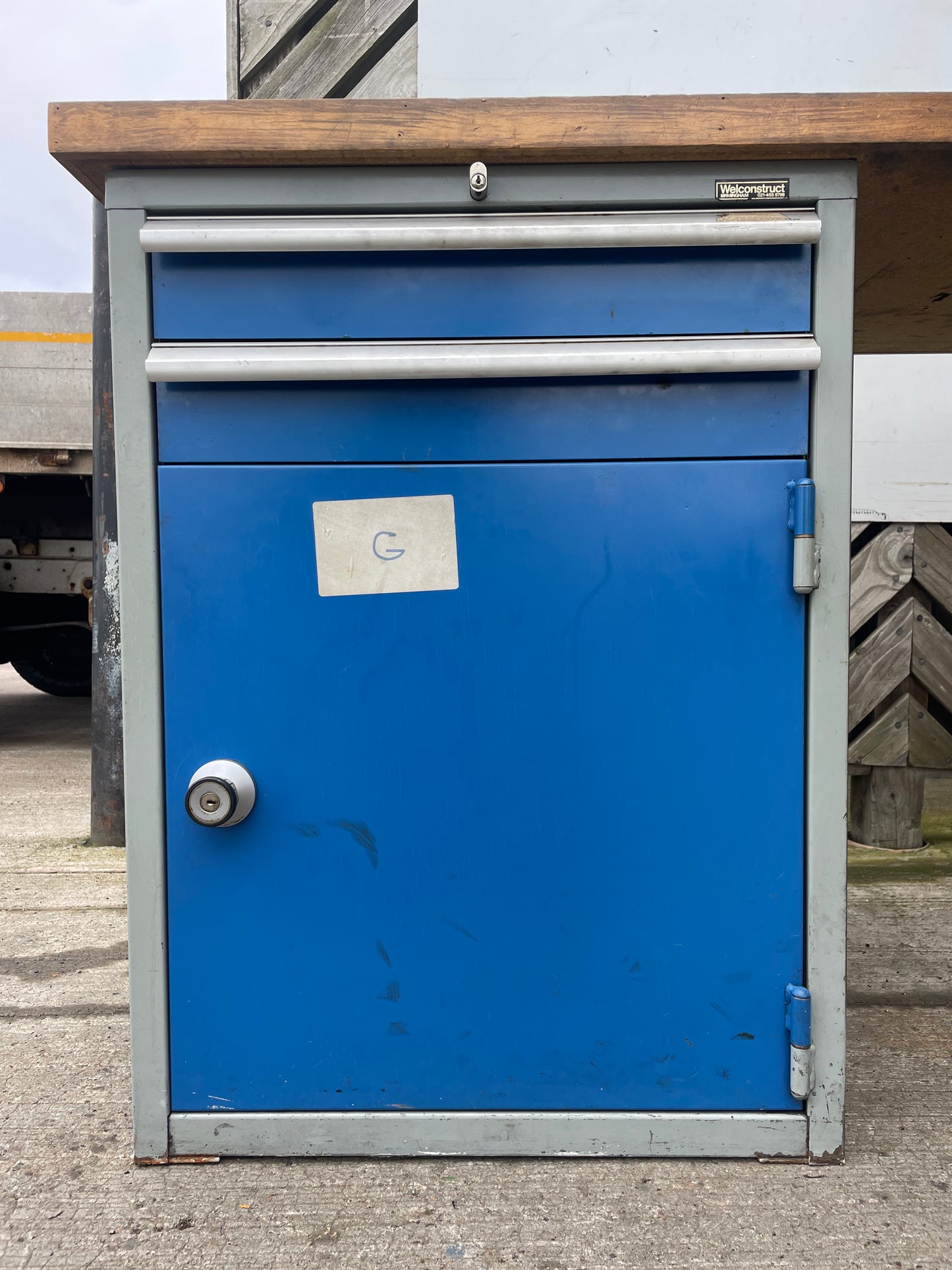 Industrial WorkBench with Multi Drawer Tool Cabinet - Engineering Cupboard ( 2 )