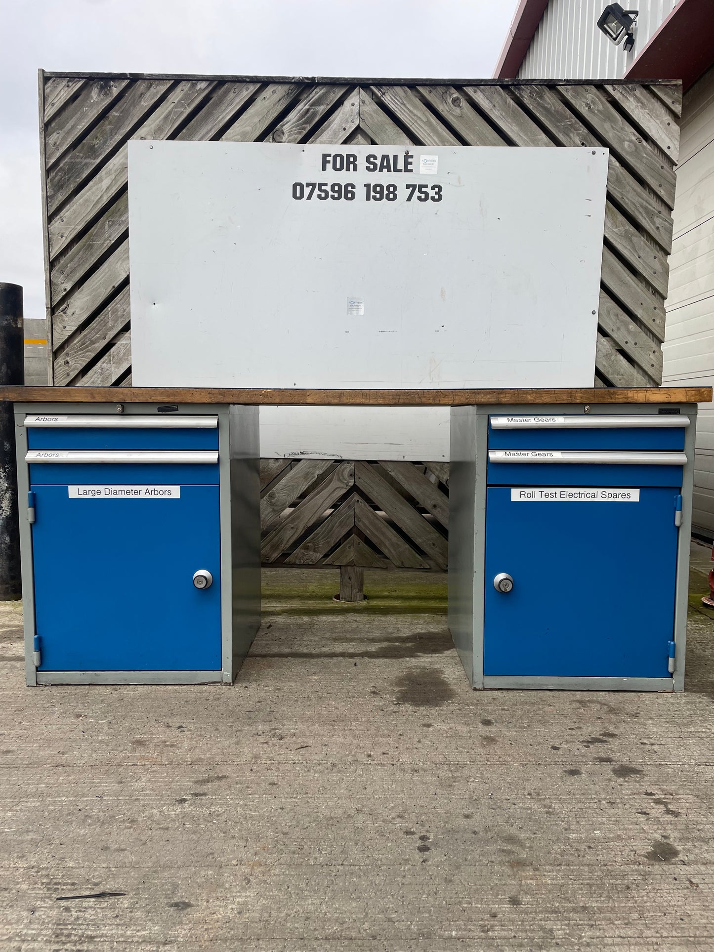 Industrial WorkBench with Multi Drawer Tool Cabinet - Engineering Cupboard NO:1