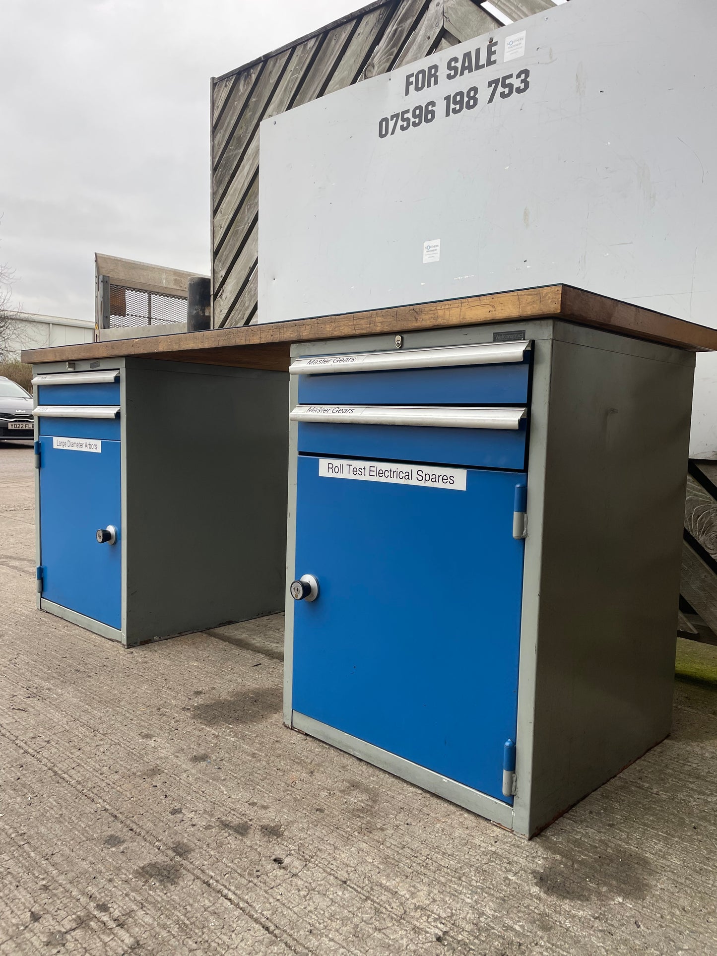 Industrial WorkBench with Multi Drawer Tool Cabinet - Engineering Cupboard NO:1