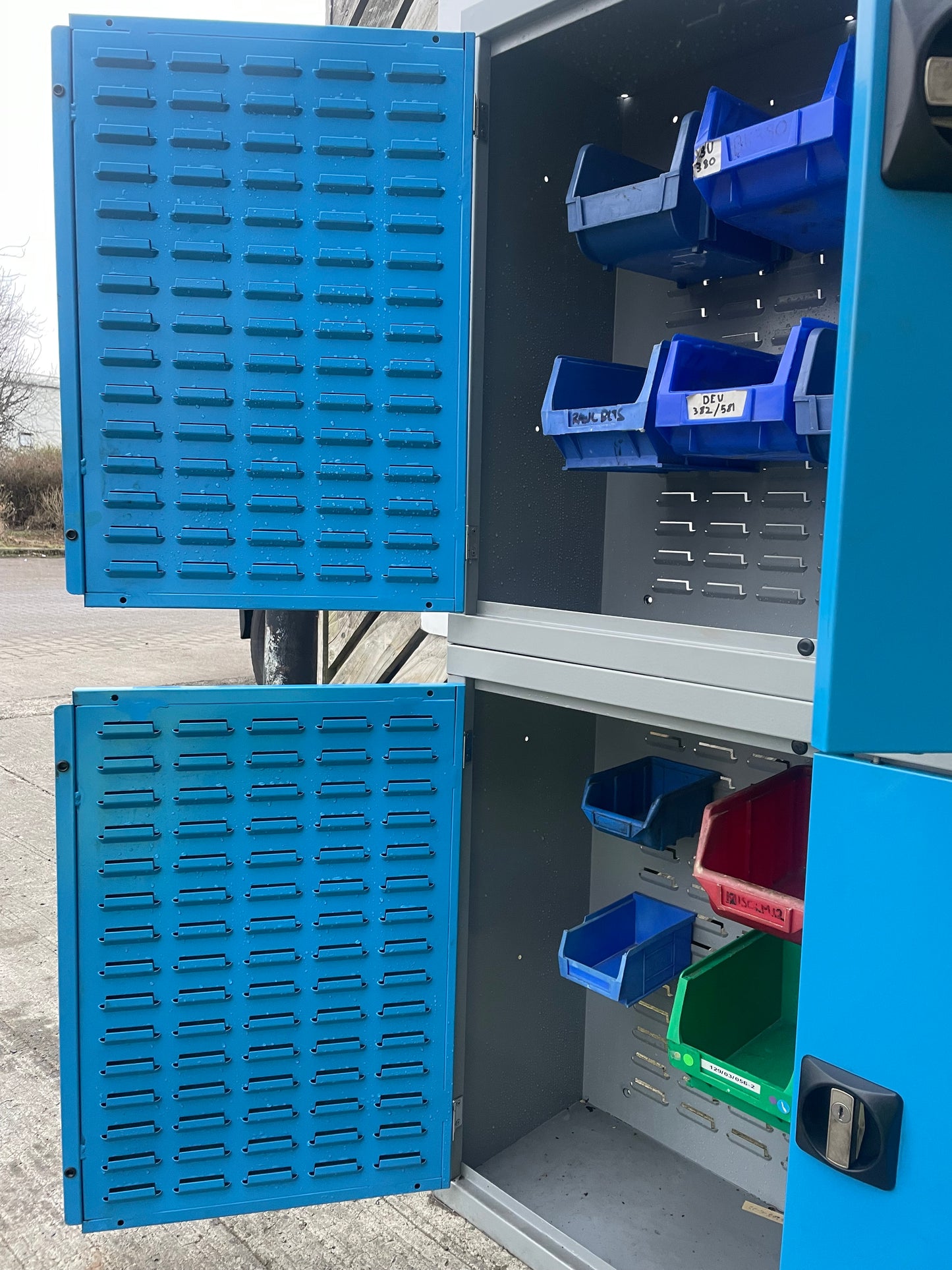 Tote Bin Storage Mechanics Cabinet